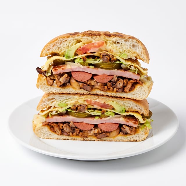 Torta Cubana (Cuban Sandwich).