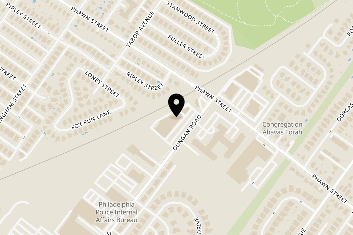 Map showing the location of SANTOS PIZZERIA & MEXICAN RESTAURANT on 7962 Dungan Rd in Philadelphia
